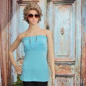 💜 5/$20 Strapless Blouse